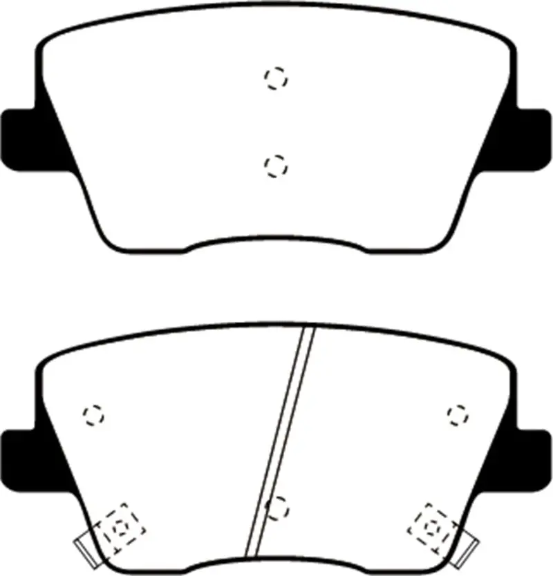 Ebc Ultimax Rear Brake Pads For 2019+ Hyundai Veloster N (2Nd Gen, 2.0L Turbo) 1