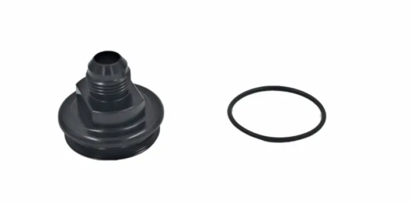 Fuelab Replacement Filter Cap With -10An Inlet Port – Matte Black Finish 1