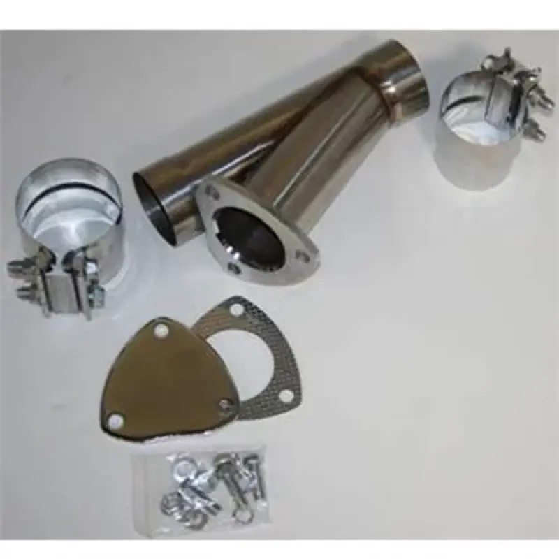 Granatelli Stainless Steel 2.5" Manual Exhaust Cutout Kit With Slip-Fit & Band Clamp 1