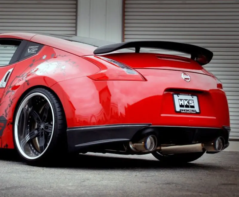 Hks Dual-Tip Titanium Cat-Back Exhaust System For 2009–2013 Nissan 370Z (Emissions Canister Shield Removal Required) 1