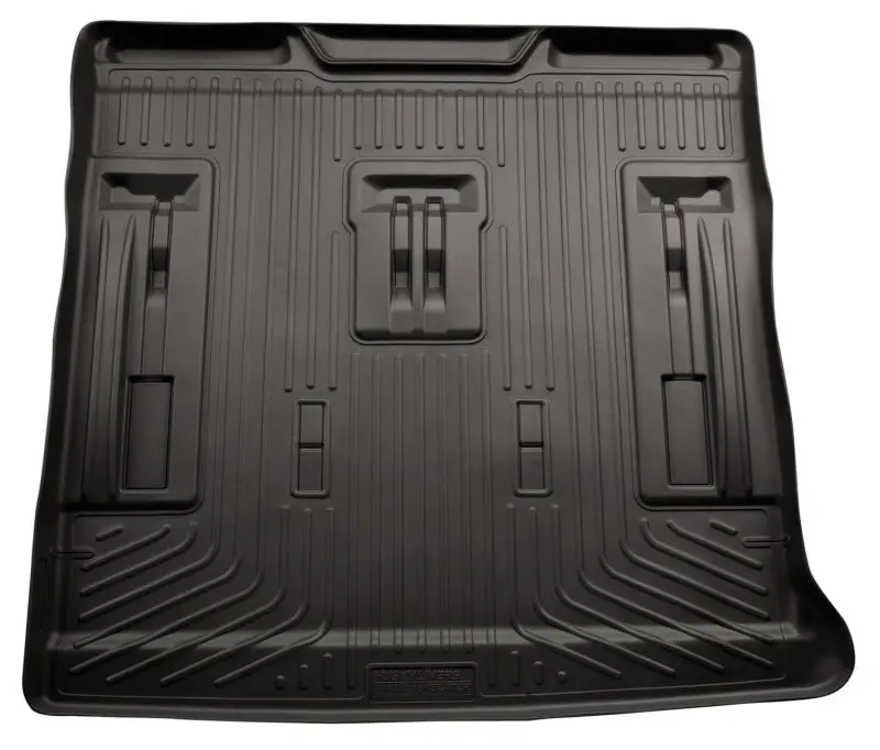 Husky Liners Weatherbeater Rear Cargo Mats – Black, Custom-Fit For 2007–2013 Gm Escalade, Suburban & Yukon 1