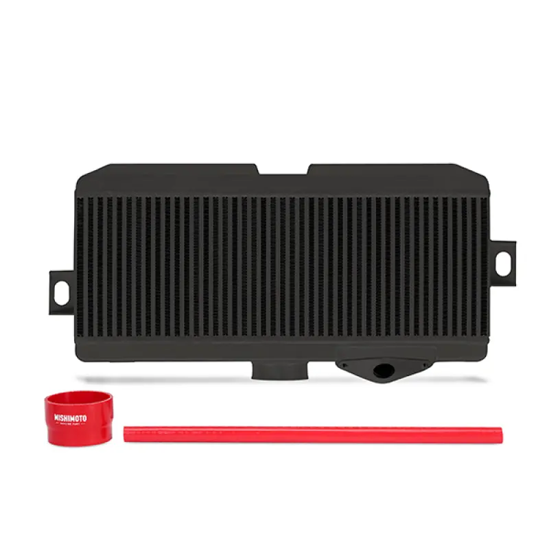 Mishimoto Top-Mount Intercooler Kit For 2008–2015 Subaru Wrx Sti – Black Powder-Coated Core With Red Hoses 1