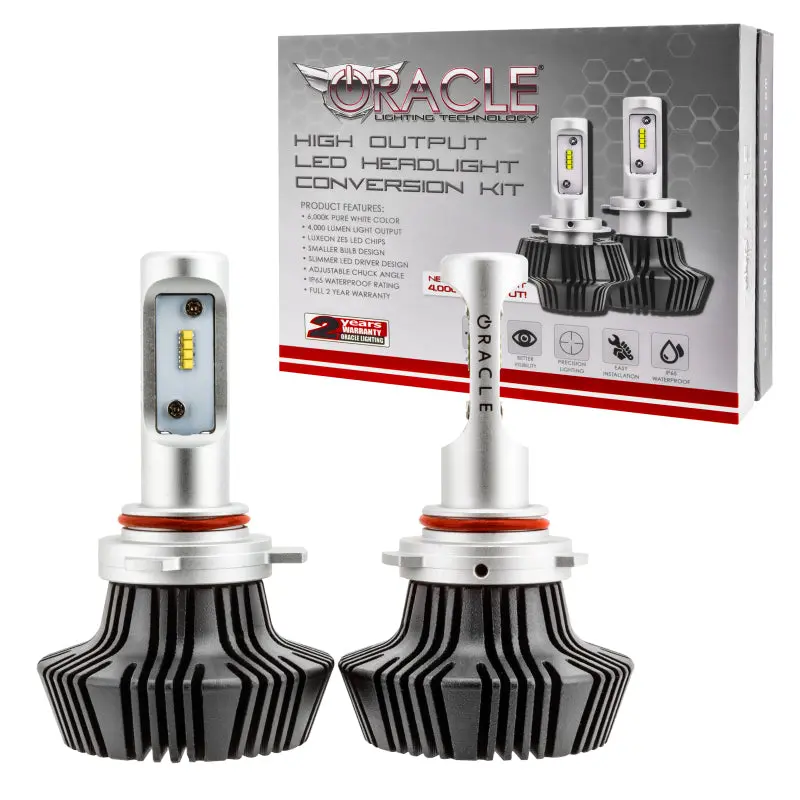 Oracle 9012 Led Headlight Bulb Pair — 4000 Lumens, 6000K Color Temperature 1