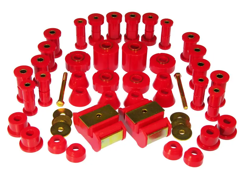 Prothane Total Suspension Bushing Kit For 1973–1980 Chevy C/K Series 4Wd Trucks – Red Polyurethane 1
