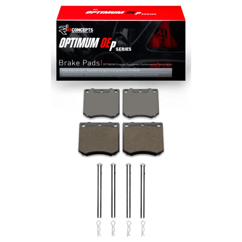 R1 Optimum Oe Front Brake Pad & Hardware Kit For 1972 Triumph Tr6 1