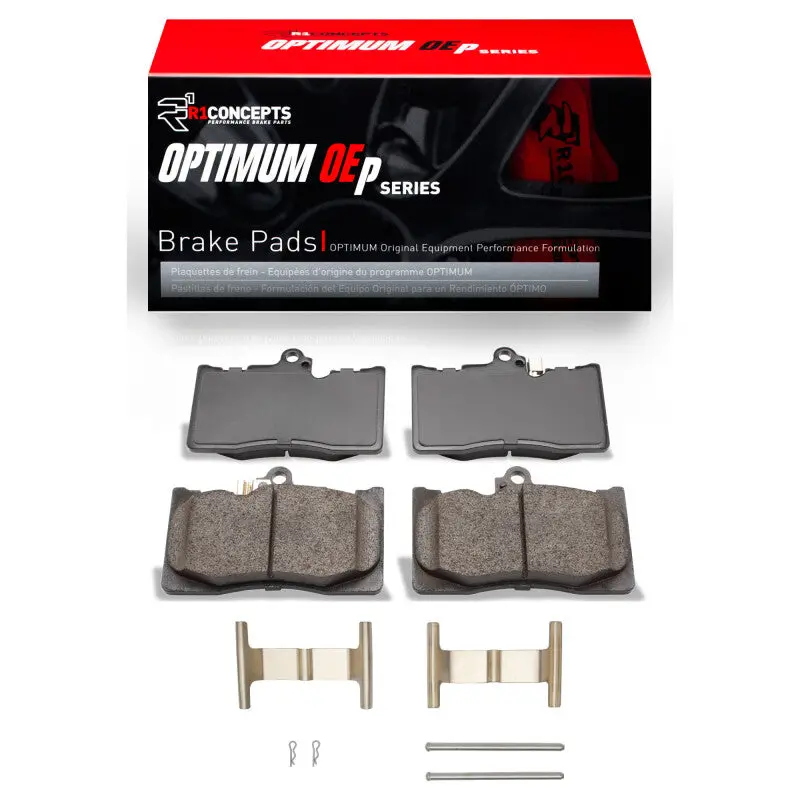 R1 Optimum Oe-Style Front Brake Pad & Hardware Kit For 2006–2020 Lexus Gs460 1