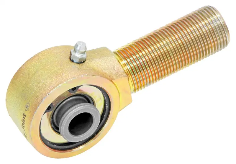 Rockjock Johnny Joint Forged Rod End – 2-Inch Ball Diameter, 1.800″ × 0.625″, 1″-14 Lh Thread, Greased & Extended Shank 1