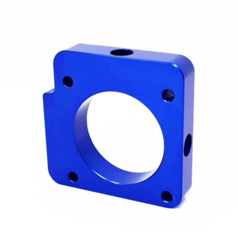 Torque Solution Blue Throttle Body Spacer For Subaru Wrx (2006–2014) And Sti (2004–2015) 1