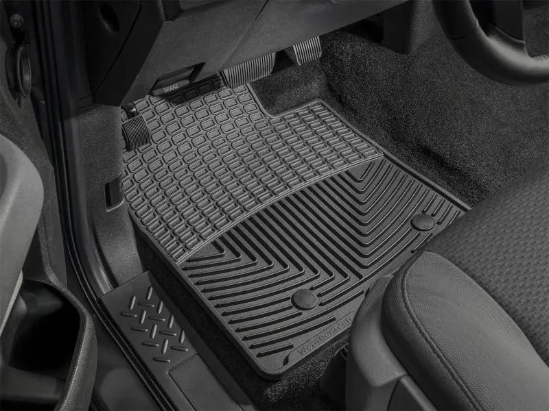 Weathertech Front Floor Mats For 2005–2011 Toyota Tacoma – Black Rubber Trim 1